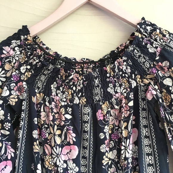 MINKPINK Floral Mini Dress Off The Shoulder - Picture 3 of 5